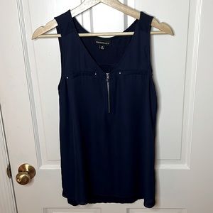 Fortune and Ivy womens sleeveless zippered blouse